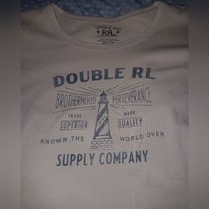 RRL Men's Gray T Shirt